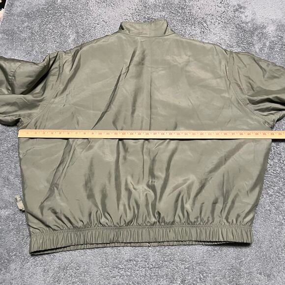 Nike Lab Solo Swoosh Satin Bomber Jacket Mens XXL Dn1266 Tan - Picture 5 of 9